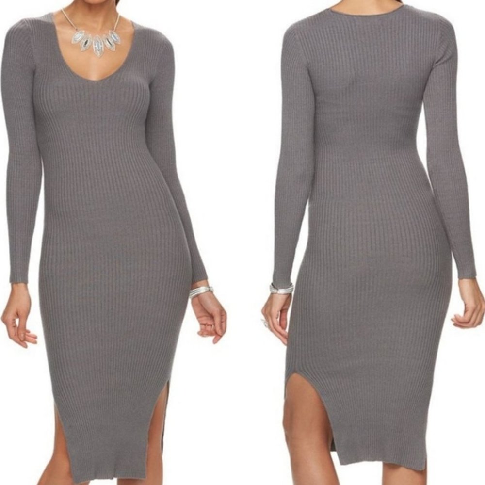 NWT Jennifer Lopez Midi Sweater Dress